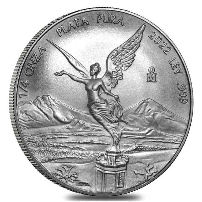 2022 1/4 Oz Mexican Silver Libertad Coin (BU)