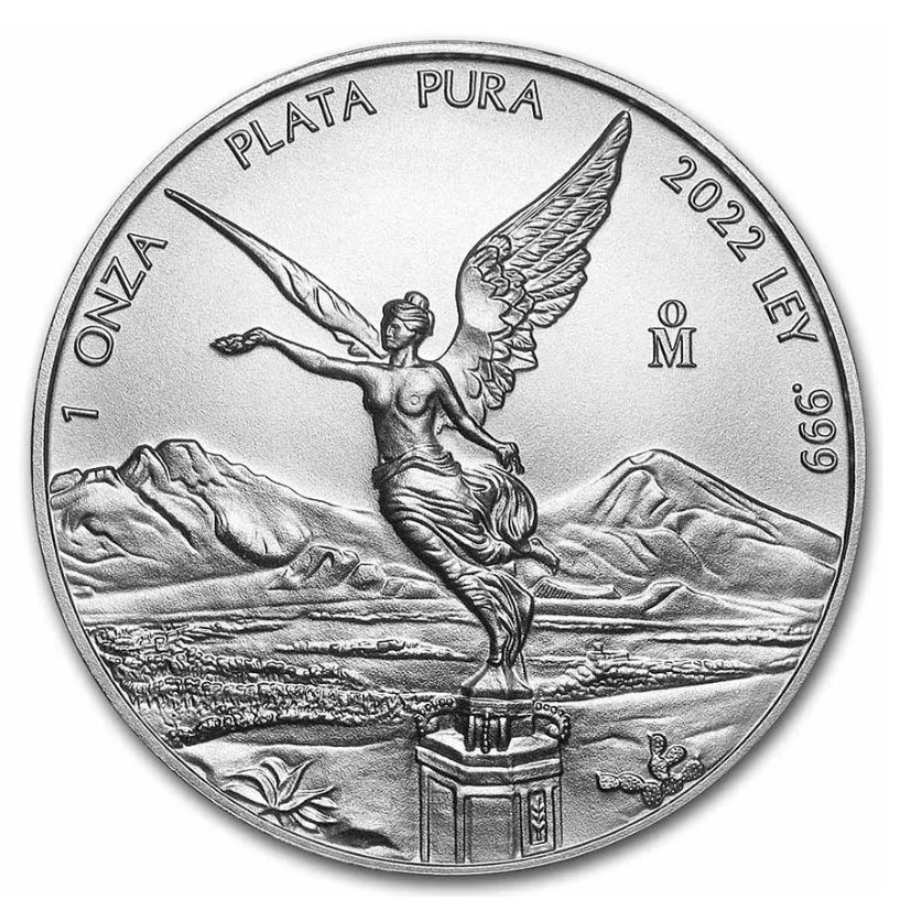 2022 1 Oz Mexican Silver Libertad Coin (BU)