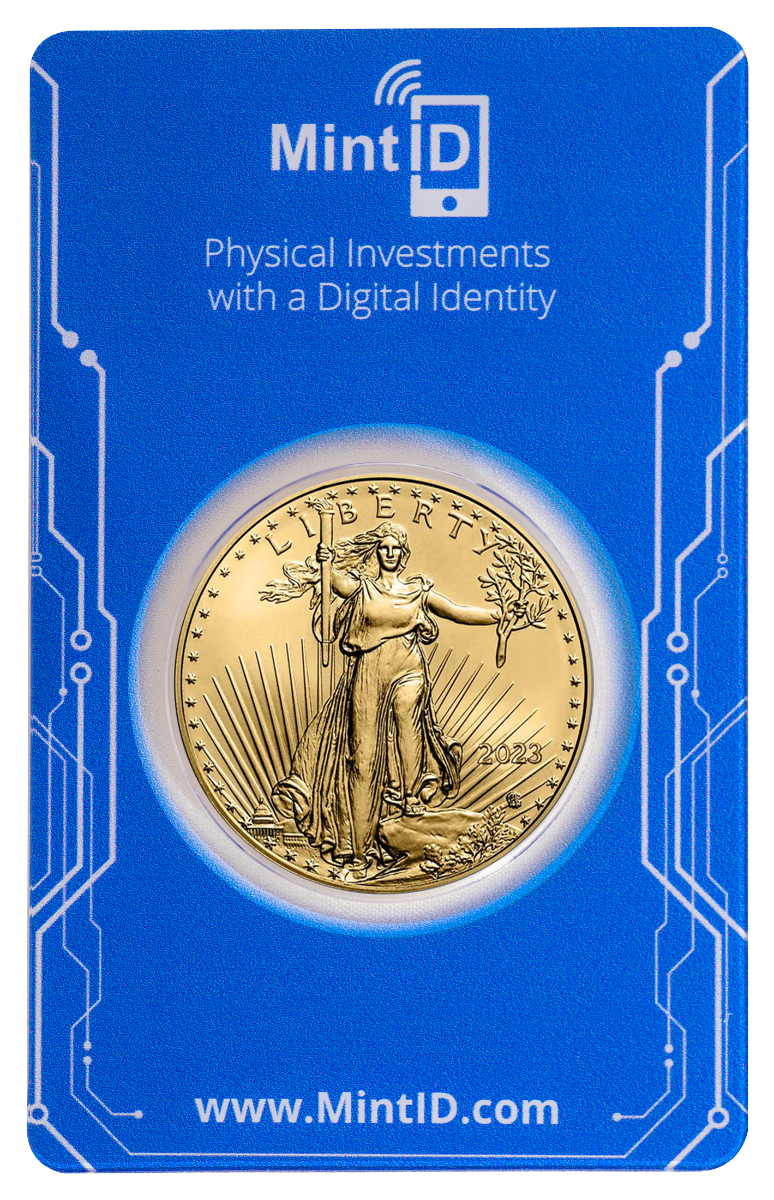 2023 1 Oz American Gold Eagle Coin (MintID, AES-128 Encrypted)