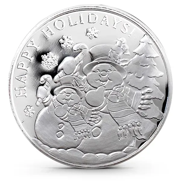 1 Oz Silver Round | Highland Mint Snowman 2024 (New)