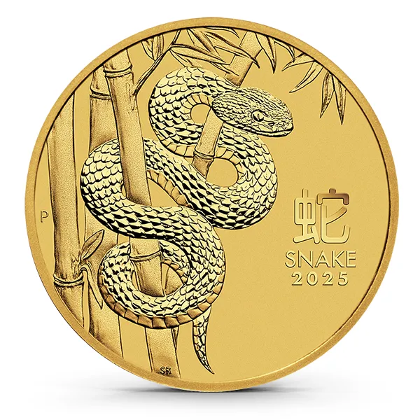 2025 Australia 1 Oz Gold Lunar Snake Coin (BU)