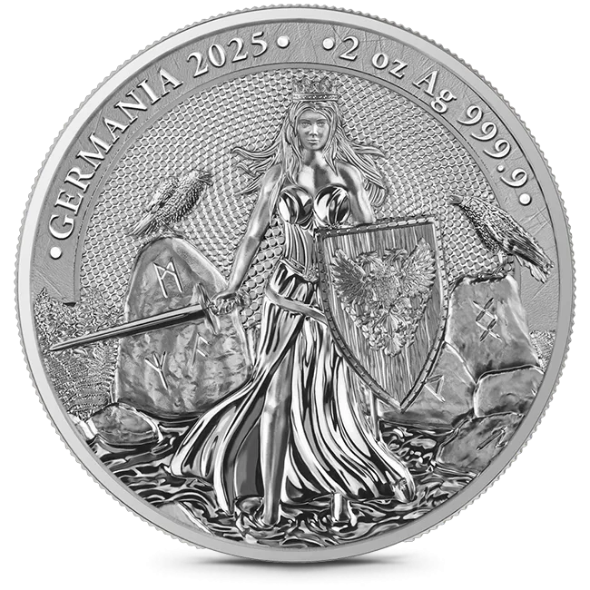 2025 2 Oz Germania Silver Coin (BU)