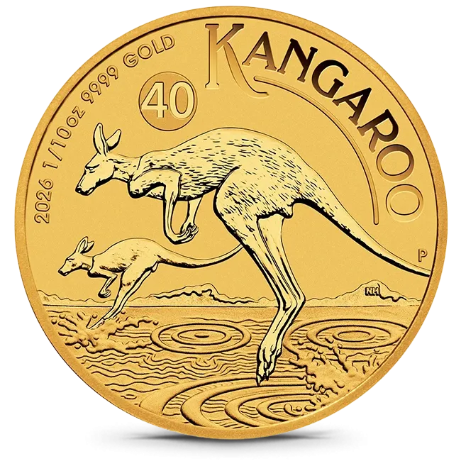 2026 Australian 1/10 Oz Gold Kangaroo (BU)