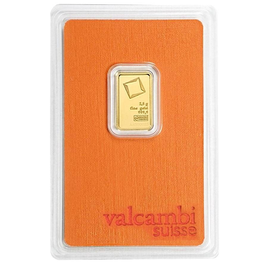 Valcambi 2.5 Gram Gold Bar (In Assay)