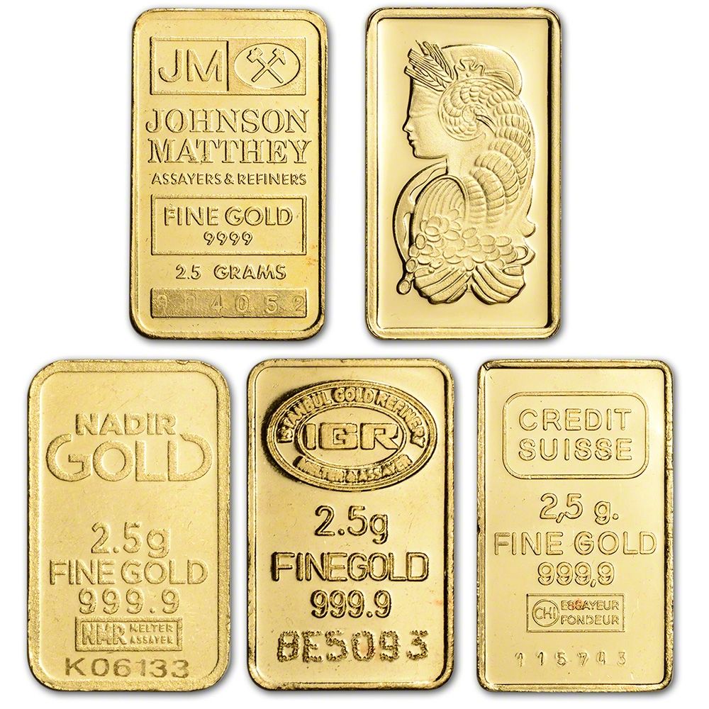 Secondary Market 2.5 Gram Gold Bar (Out of Plastic)