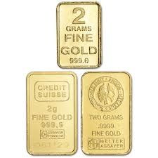 Secondary Market 2 Gram Gold Bar (Out of Plastic)