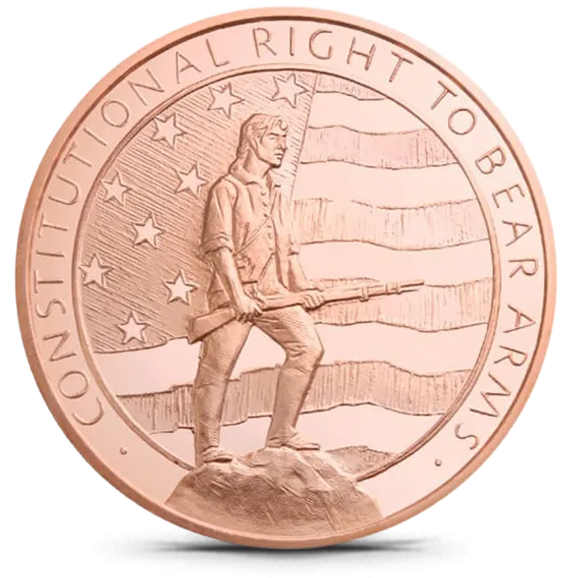 2 oz Copper Round | 2nd Amendment (BU)