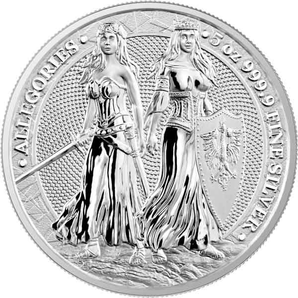 5 oz Silver Round | Polonia & Germania Allegories 2022 (BU)