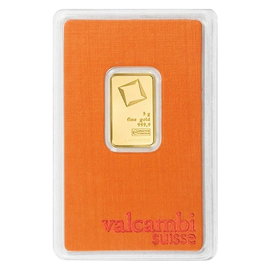 Valcambi 5 Gram Gold Bar (In Assay)