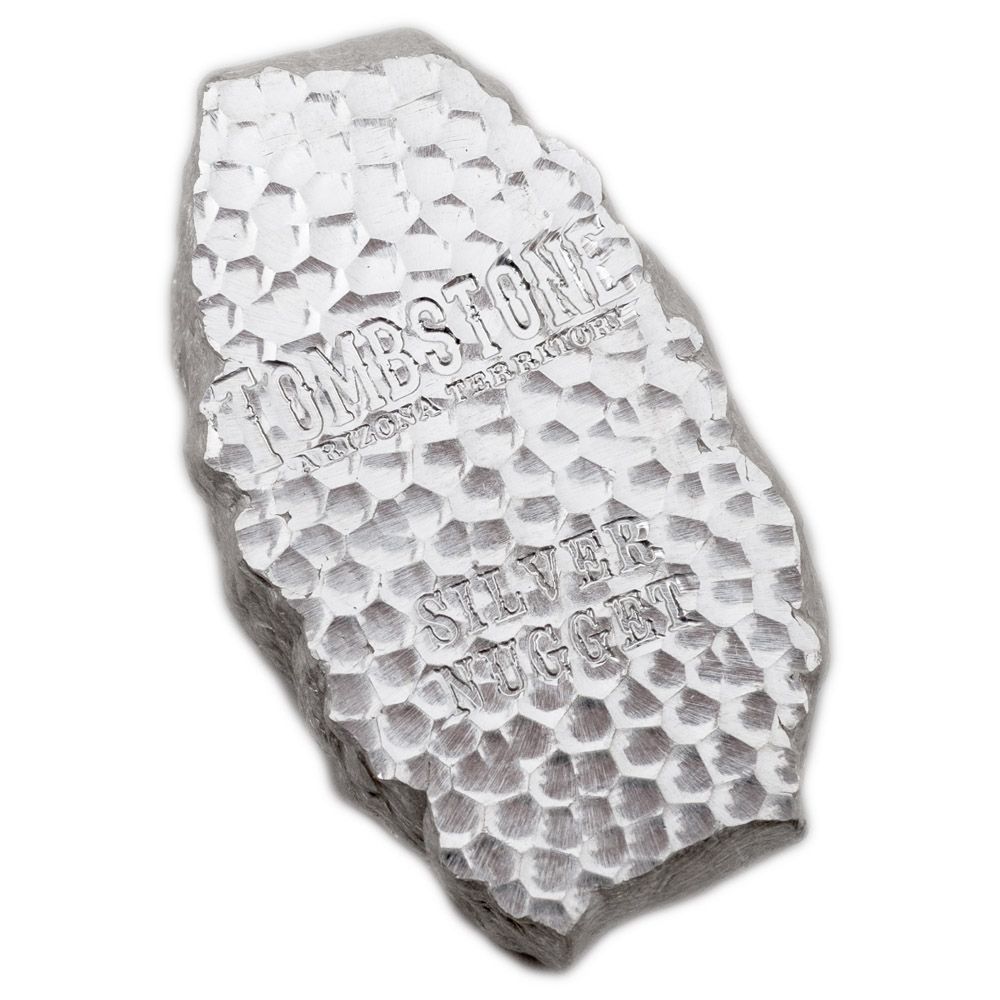 Scottsdale Mint | 5 oz Tombstone Silver Nugget Bar