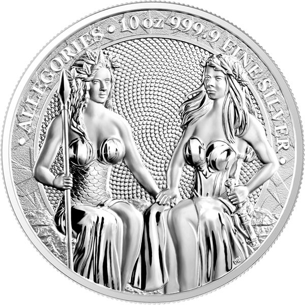 10 oz Silver Round | Austria & Germania Allegories 2021 (BU)