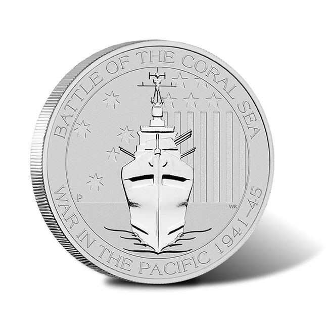2015 Australia 1/2 Oz Battle of the Coral Sea Silver Coin