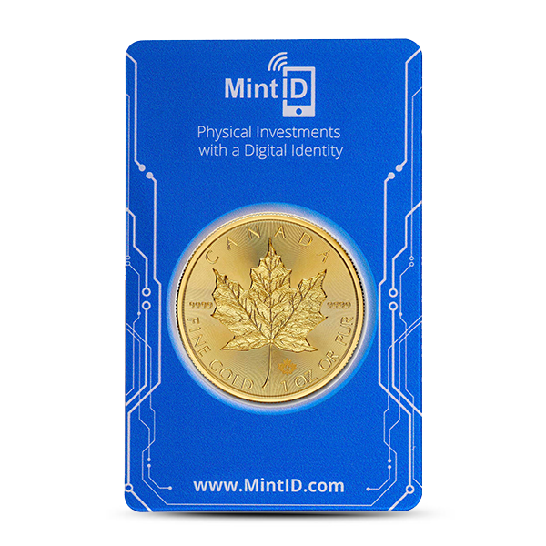 2024 1 Oz Canada Gold Maple Leaf Coin (MintID, AES-128 Encrypted)