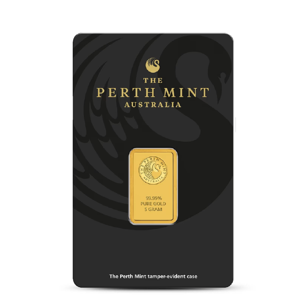 5 Gram Perth Mint Gold Bar (In Assay)