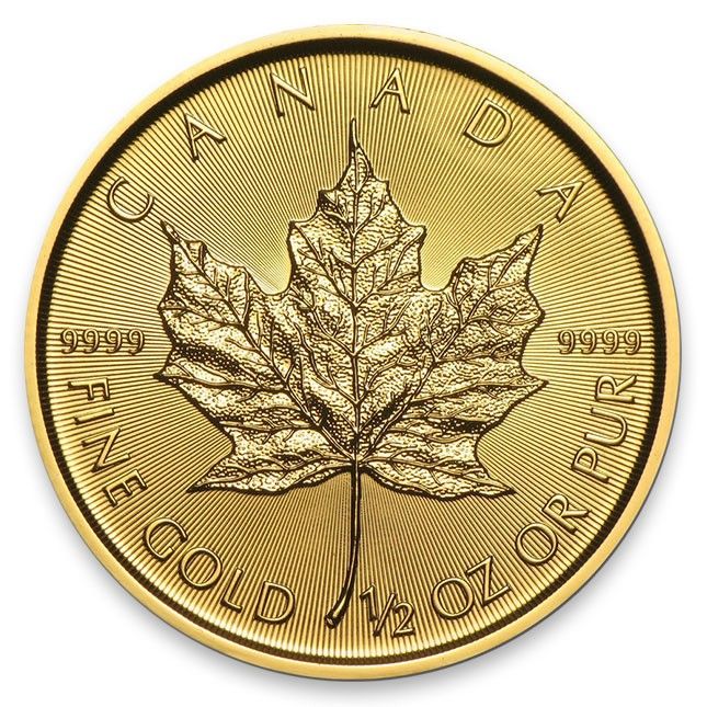 Canada 1/2 Oz Gold Maple Leaf (Random Year)