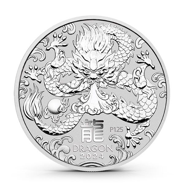 2024 Australia 1 Oz Silver Lunar Dragon Coin (BU)