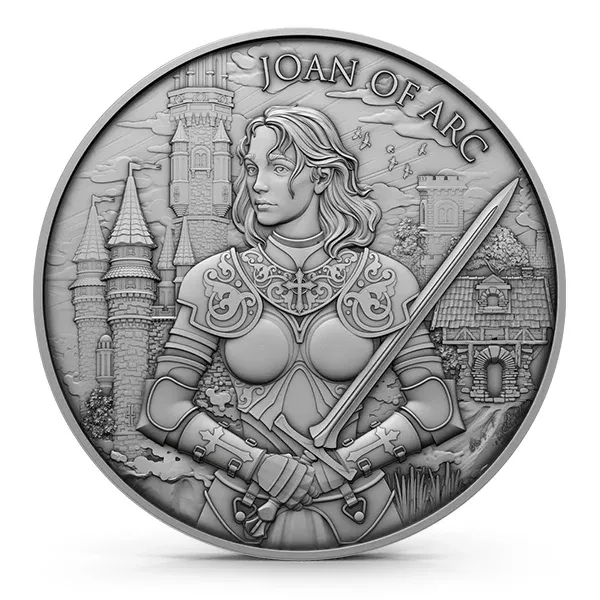 1 Oz Joan of Arc .999 Fine Silver Round (New)