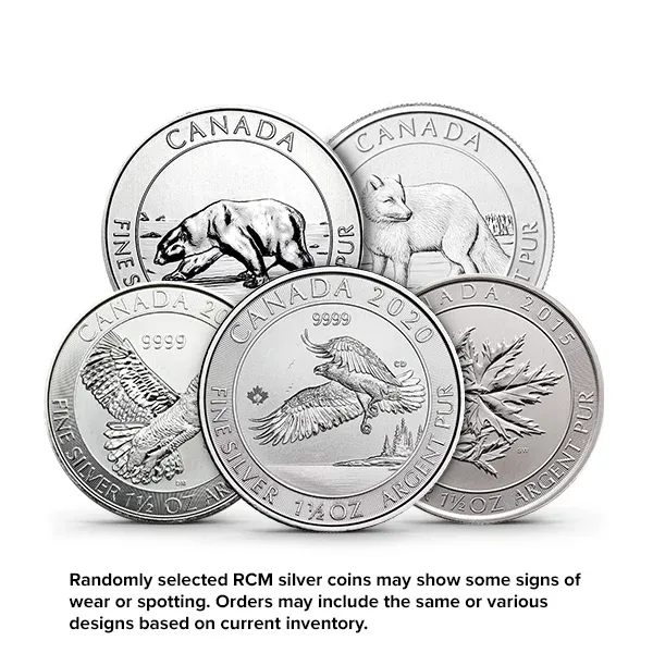 1.5 Oz Canadian .9999 Silver Coin (Random Design)