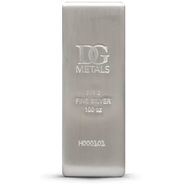 Dillon Gage 100 Oz Silver Bar (New)