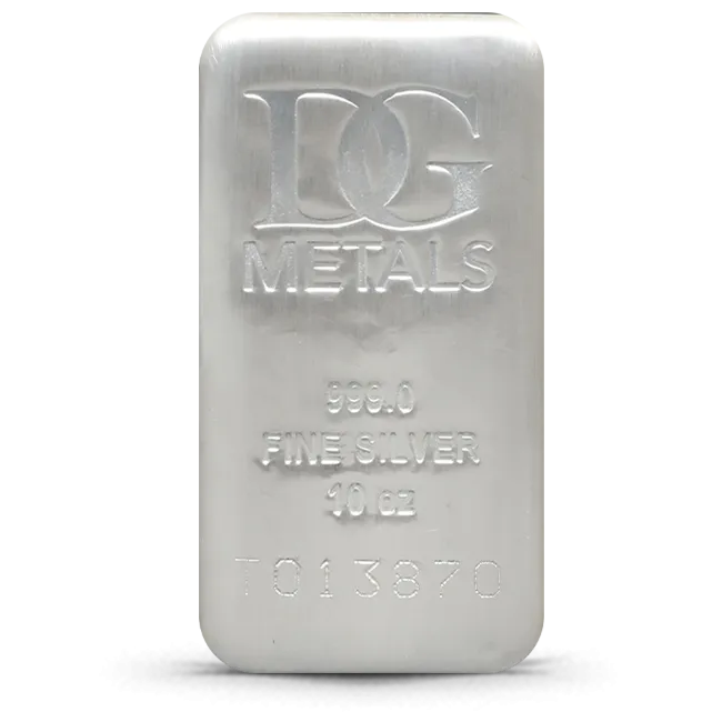 Dillon Gage 10 Oz Silver Bar (New)