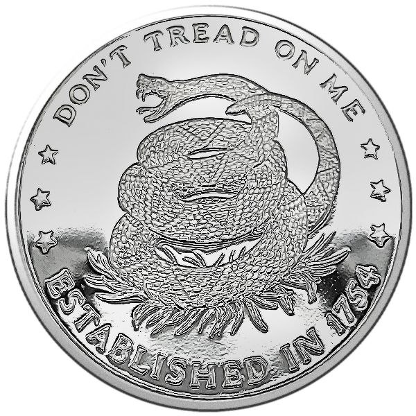 1 Oz Silver Round | Don't Tread On Me (New)