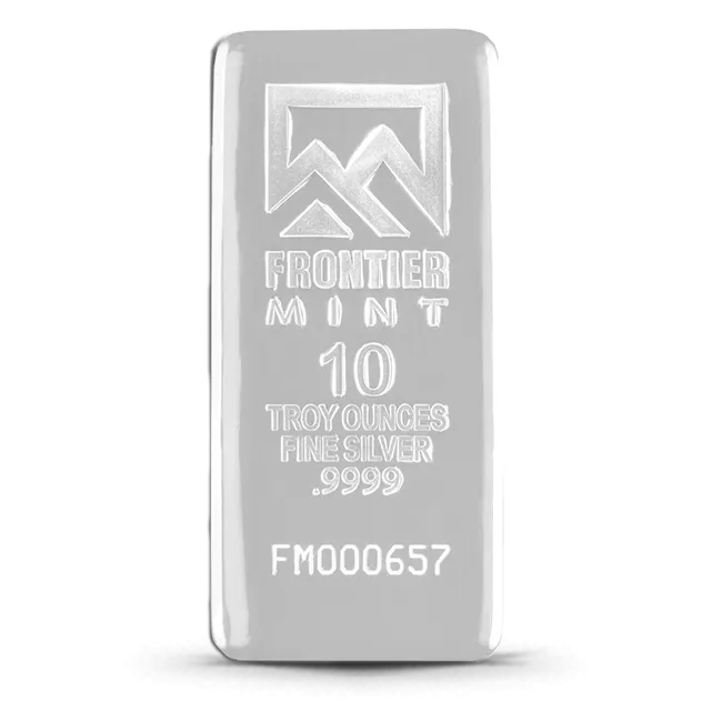 Frontier Mint 10 Oz Silver Bar (Mirrored)