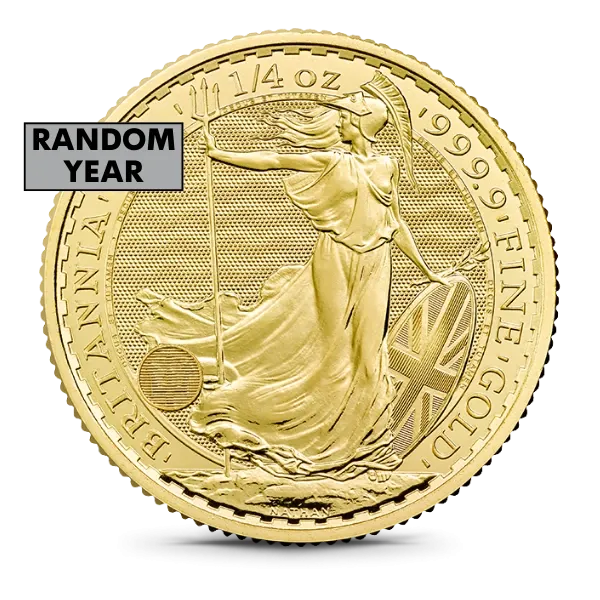Great Britain 1/4 Oz Gold Britannia BU (Random Year)