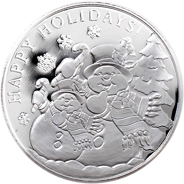 1 Oz Silver Round | Highland Mint Snowman 2022 (New)