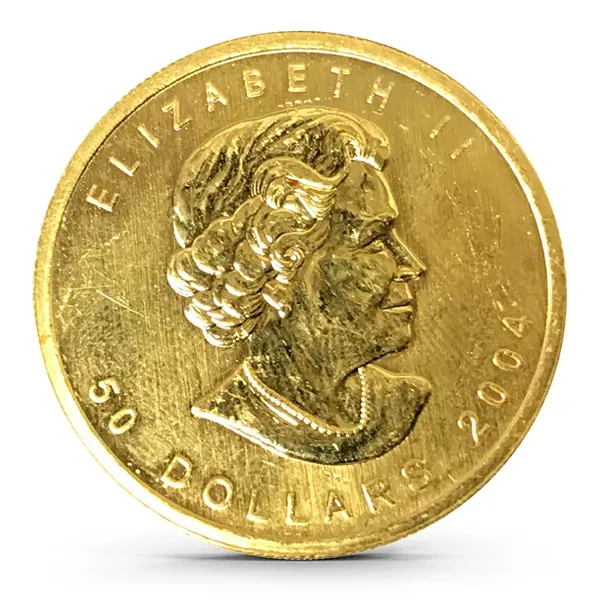 Circulated Canada 1 Oz Gold Maple Leaf (Random Year)