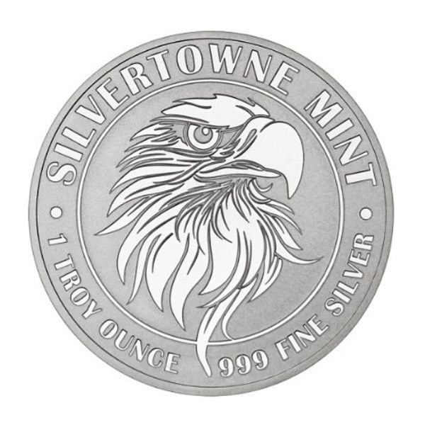 SilverTowne Mighty Eagle 1 Oz Silver Medallion