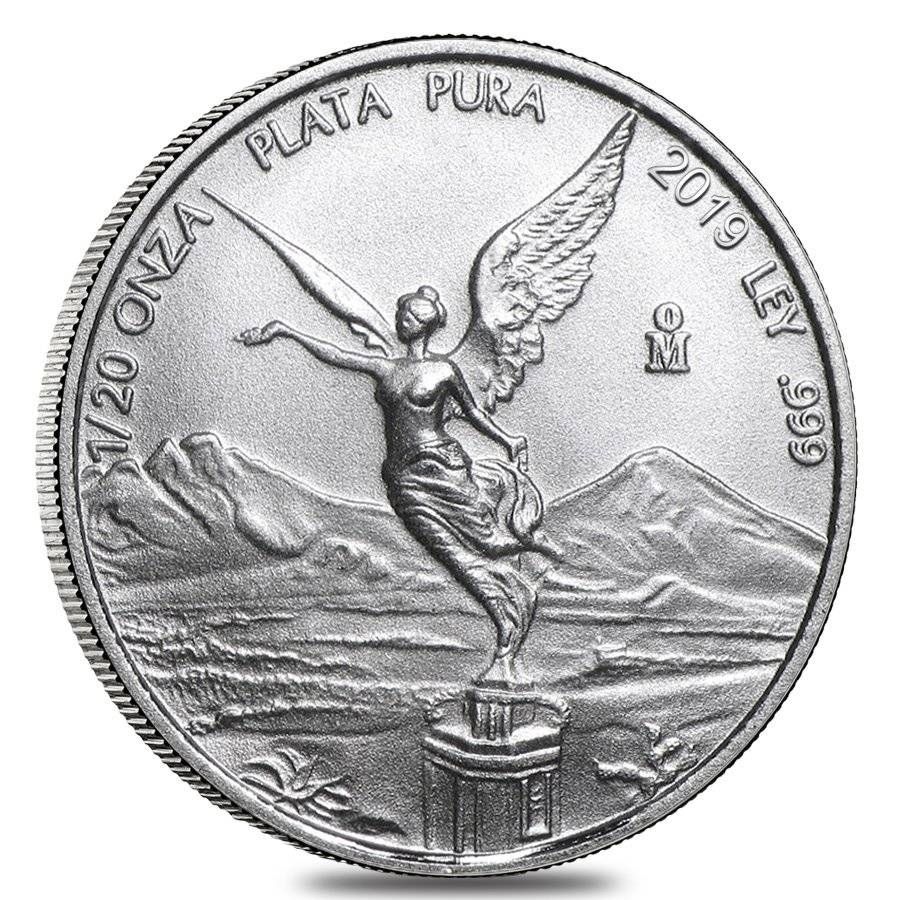 2019 1/20 Oz Mexican Silver Libertad Coin (BU)