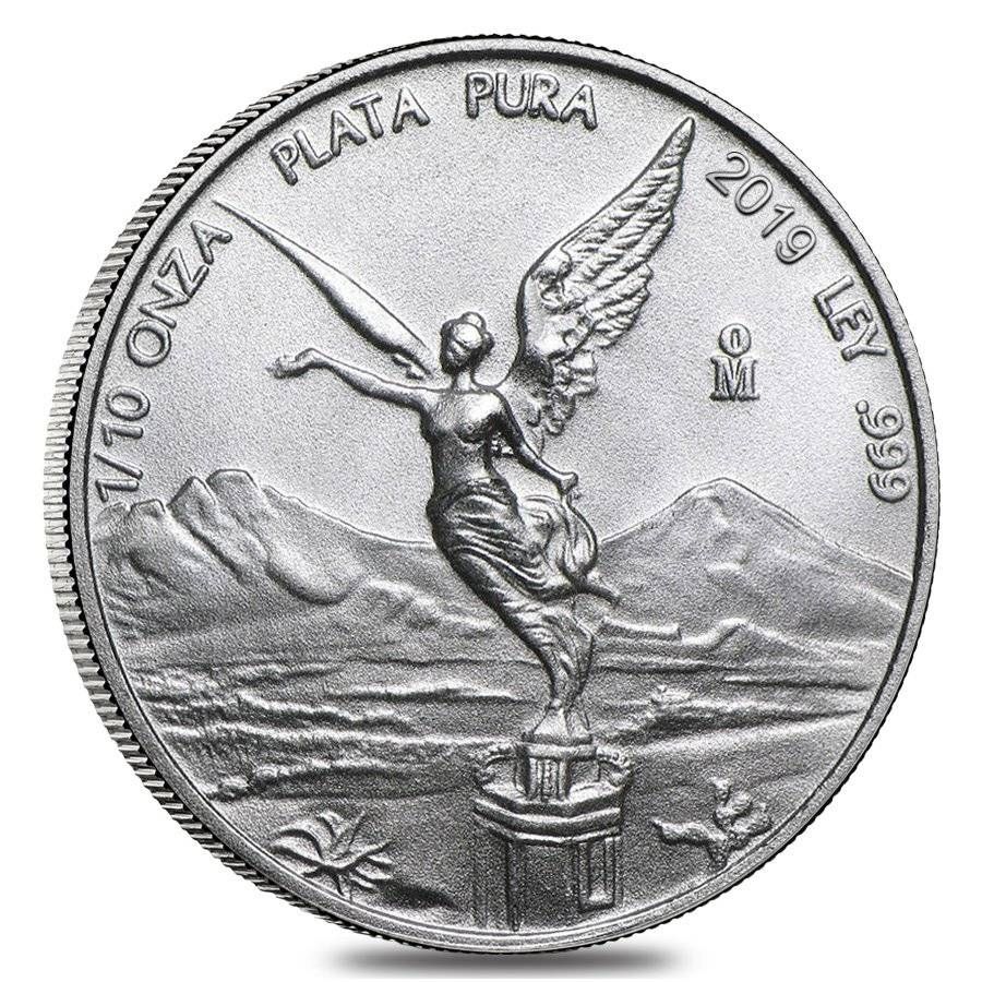 2019 1/10 Oz Mexican Silver Libertad Coin (BU)
