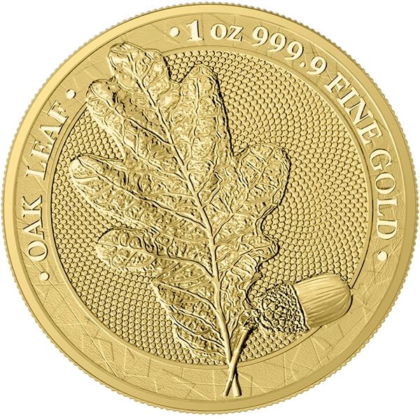 1 oz Gold Round | The Oak Leaf 2019 (BU)