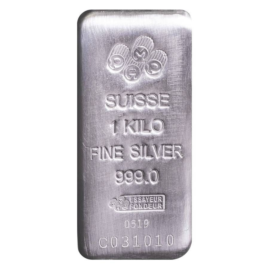 PAMP Suisse Kilo (32.15 Oz) Cast Silver Bar (New w/Assay)