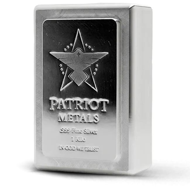 Patriot Metals Kilo (32.15 Oz) Silver Stacker Bar