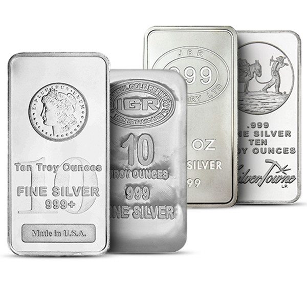 10 Oz Silver Bar - Random Design (New)