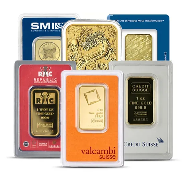 1 Oz Gold Bar - Brand Name of Our Choice (In Assay/Original Capsule) @ Spot | Limit One per Household