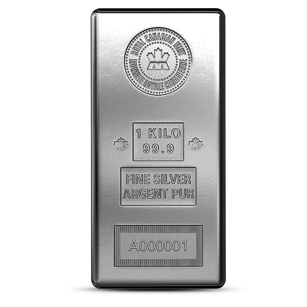 Royal Canadian Mint (RCM) 1 Kilo Silver Bar (New)