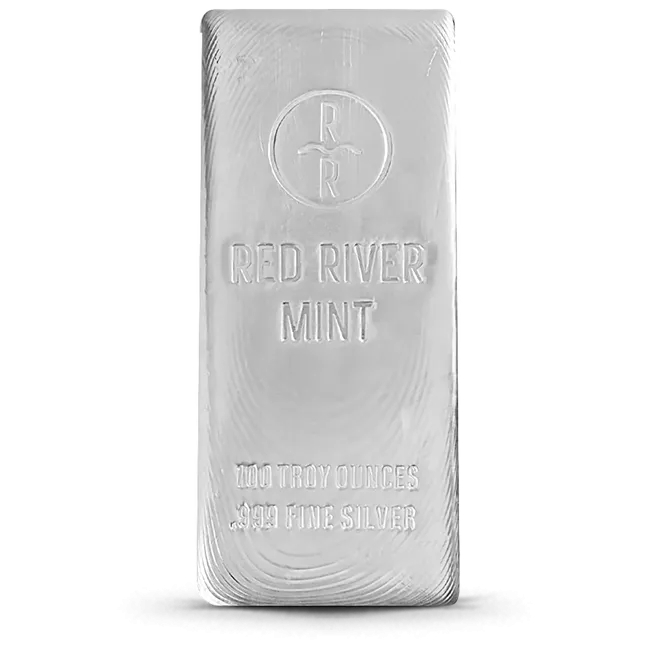 Red River Mint 100 Oz Silver Bar (New)