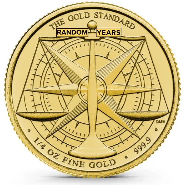 Royal Mint 1/4 Oz Gold Standard Coin Random Date (BU)