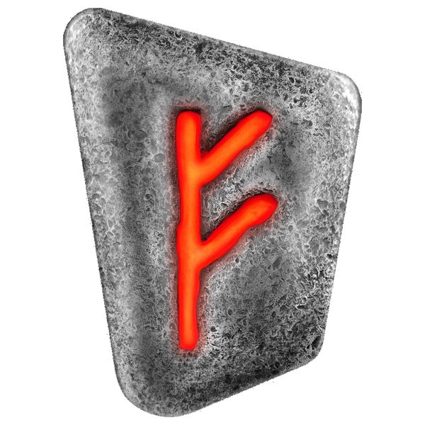 Germania Mint Fehu 1 Oz Silver Rune Cast Bar (New)