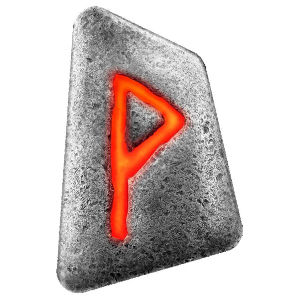 Germania Mint Wunjo 1 Oz Silver Rune Cast Bar (New)
