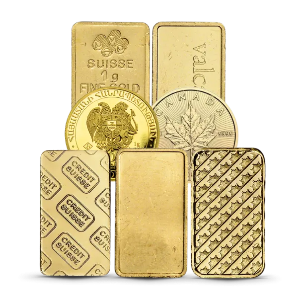 Secondary Market 1 Gram Gold Bar/Coin (Out of Plastic)