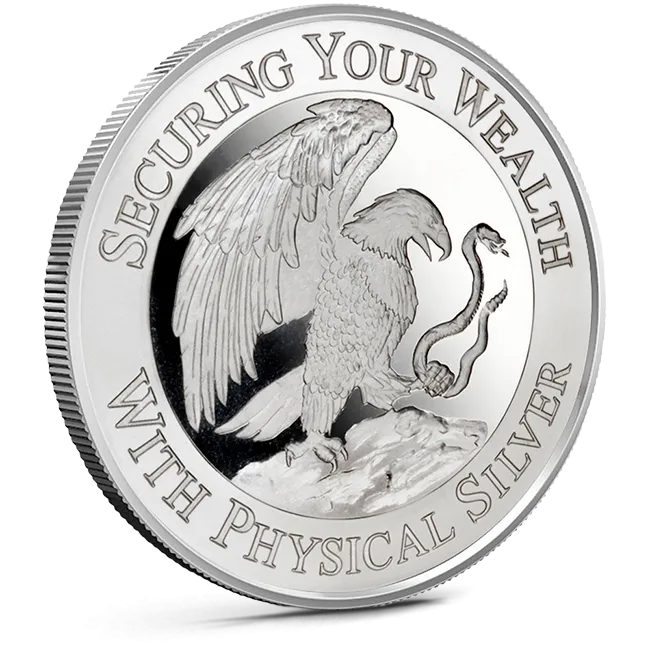 SilverCrest 1 oz Silver Eagle and Snake Silver Round (New)