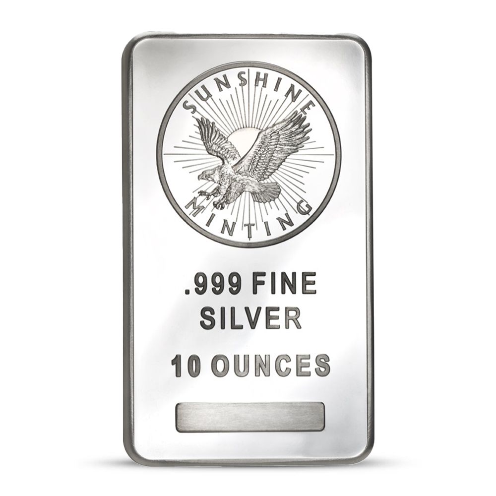 Sunshine Minting (SMI) 10 Oz Silver Bar