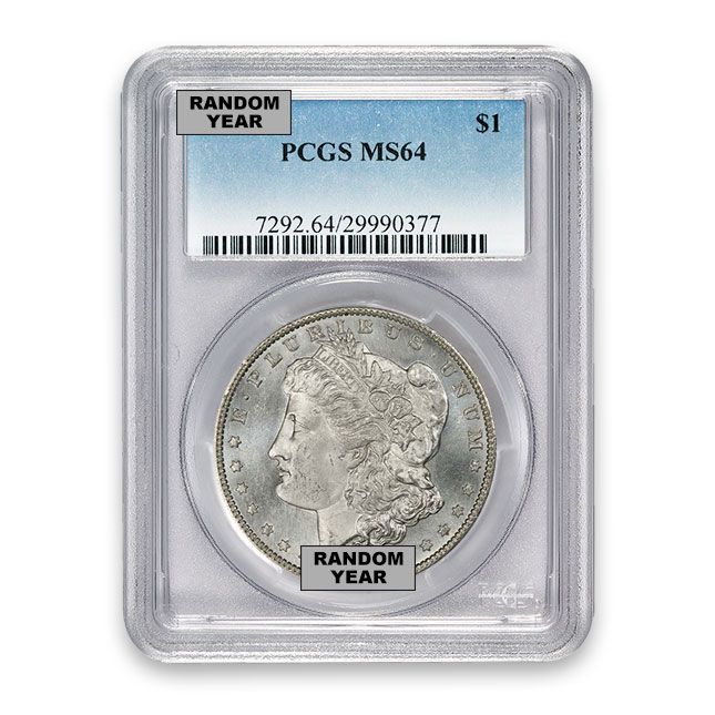 1878-1904 Morgan Silver Dollar PCGS MS64 (Random)