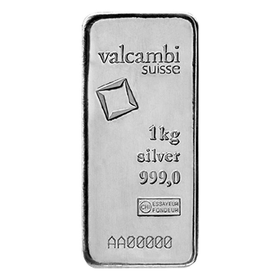 Valcambi Kilo (32.15 oz) Silver Bar