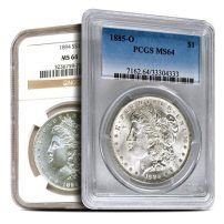 1878-1904 Morgan Dollar Silver Coin MS64 PCGS or NGC