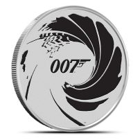 2022 Colorized Tuvalu James Bond Series 007 1 oz Silver Coin BU