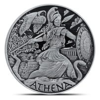 2022 Antique Tuvalu Gods of Olympus Athena 1 oz Silver Coin